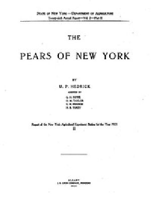 [Gutenberg 46994] • The Pears of New York